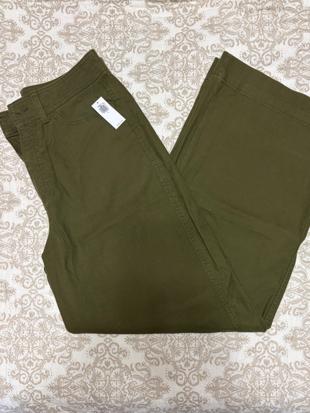 Old Navy Olive Green Wide-Leg Pants